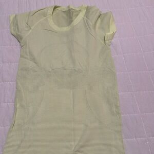 Neon yellow lululemon shirt